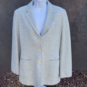 Lauren Ralph Lauren Off-white and Blue Wool Blazer 8